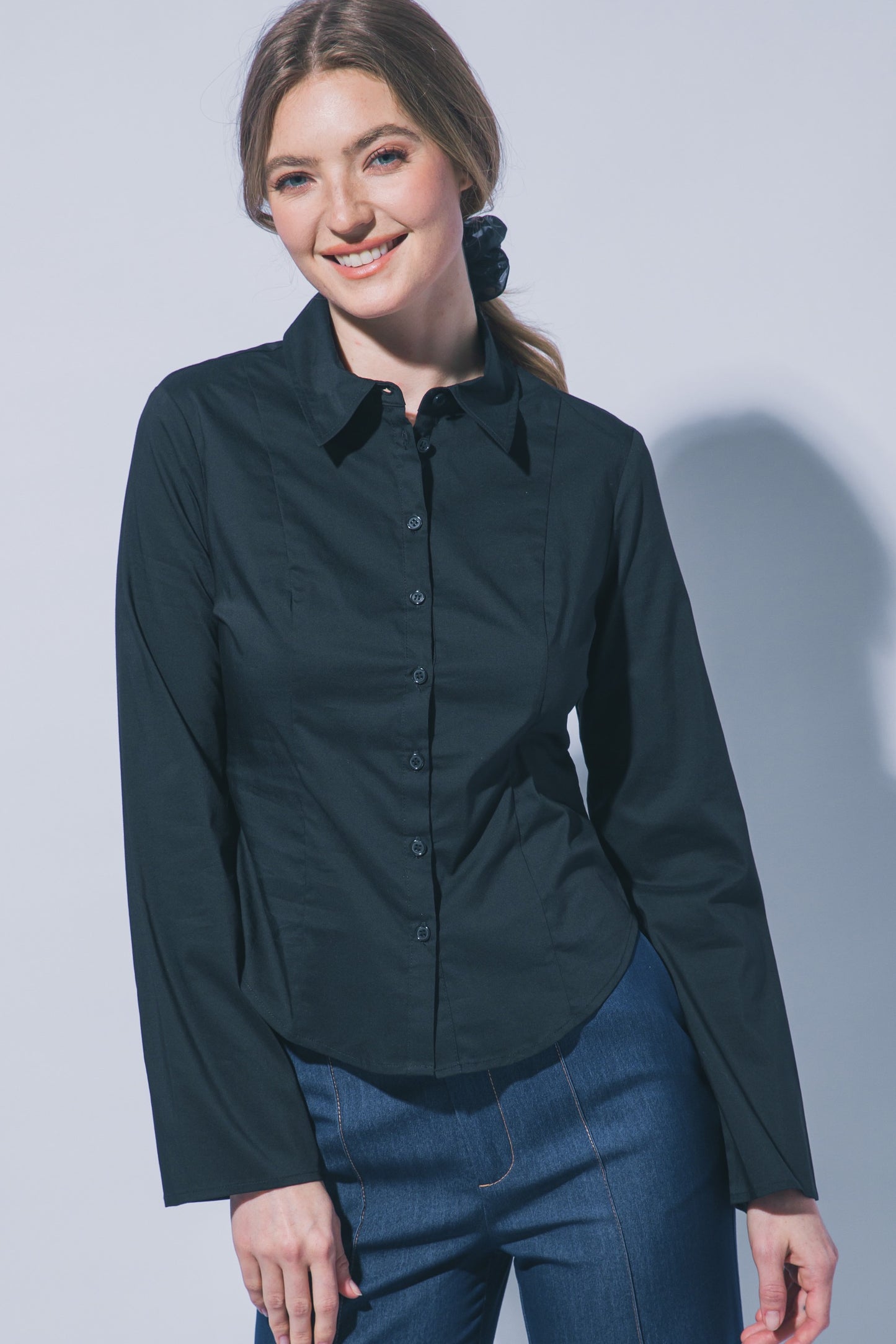 CAMISA FIBRA NATURAL AJUSTADA
