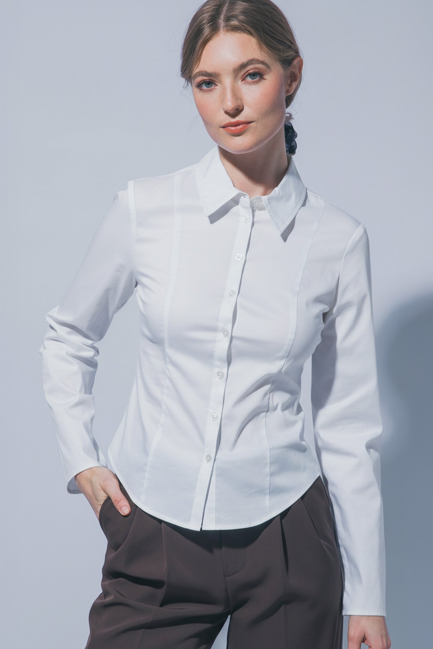 CAMISA FIBRA NATURAL AJUSTADA