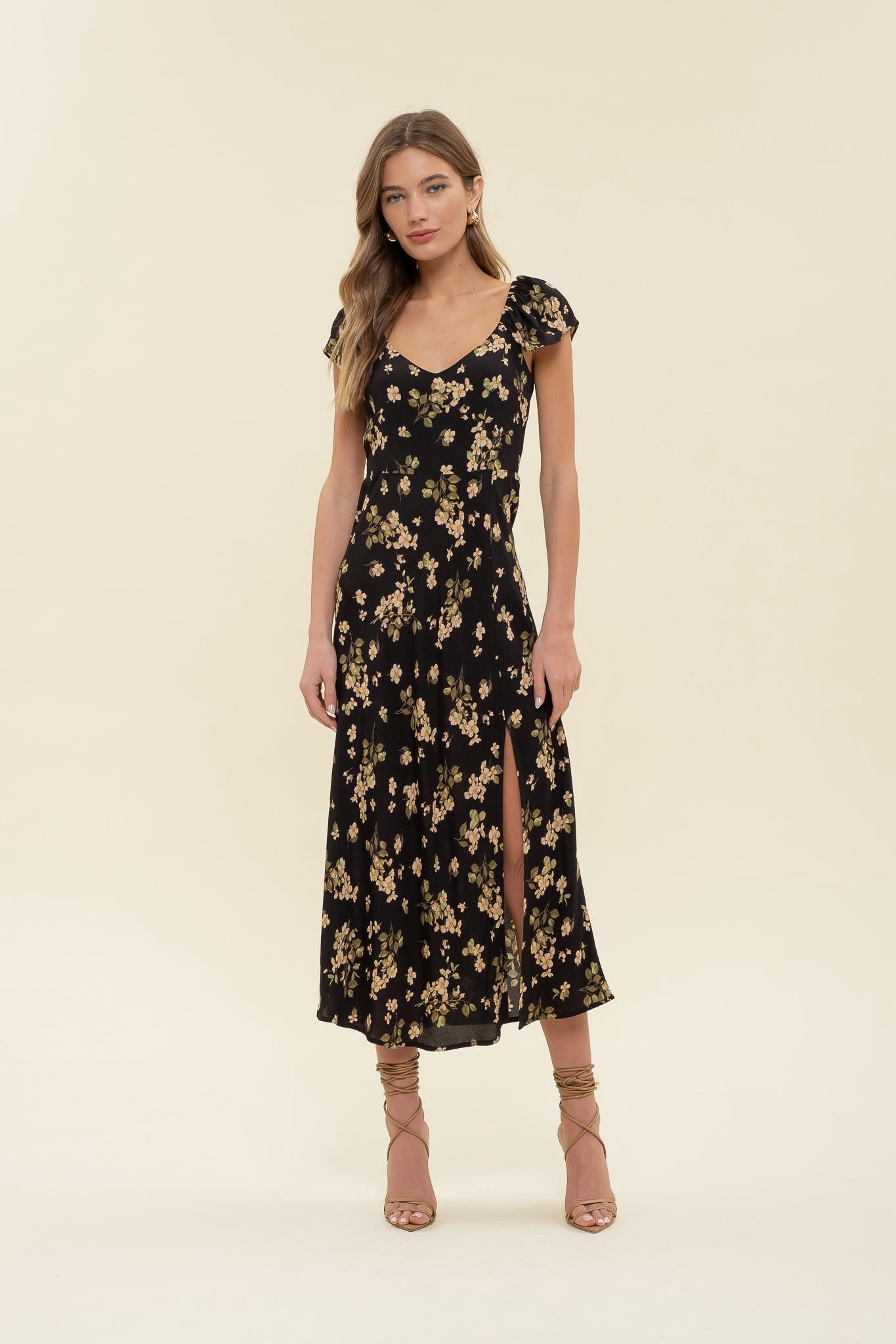 VESTIDO FLORES RAYON