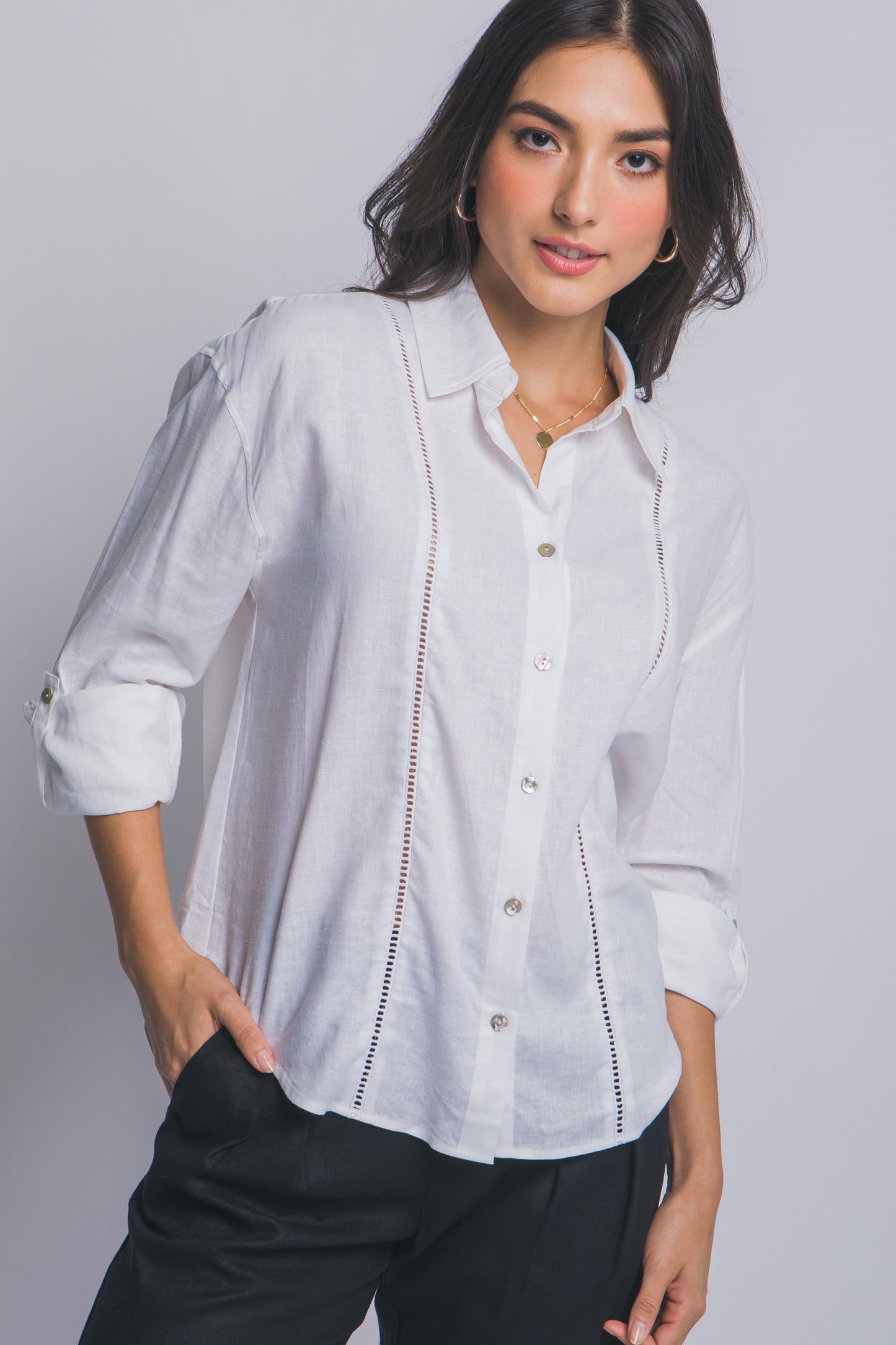 CAMISA LINO-VISCOSA