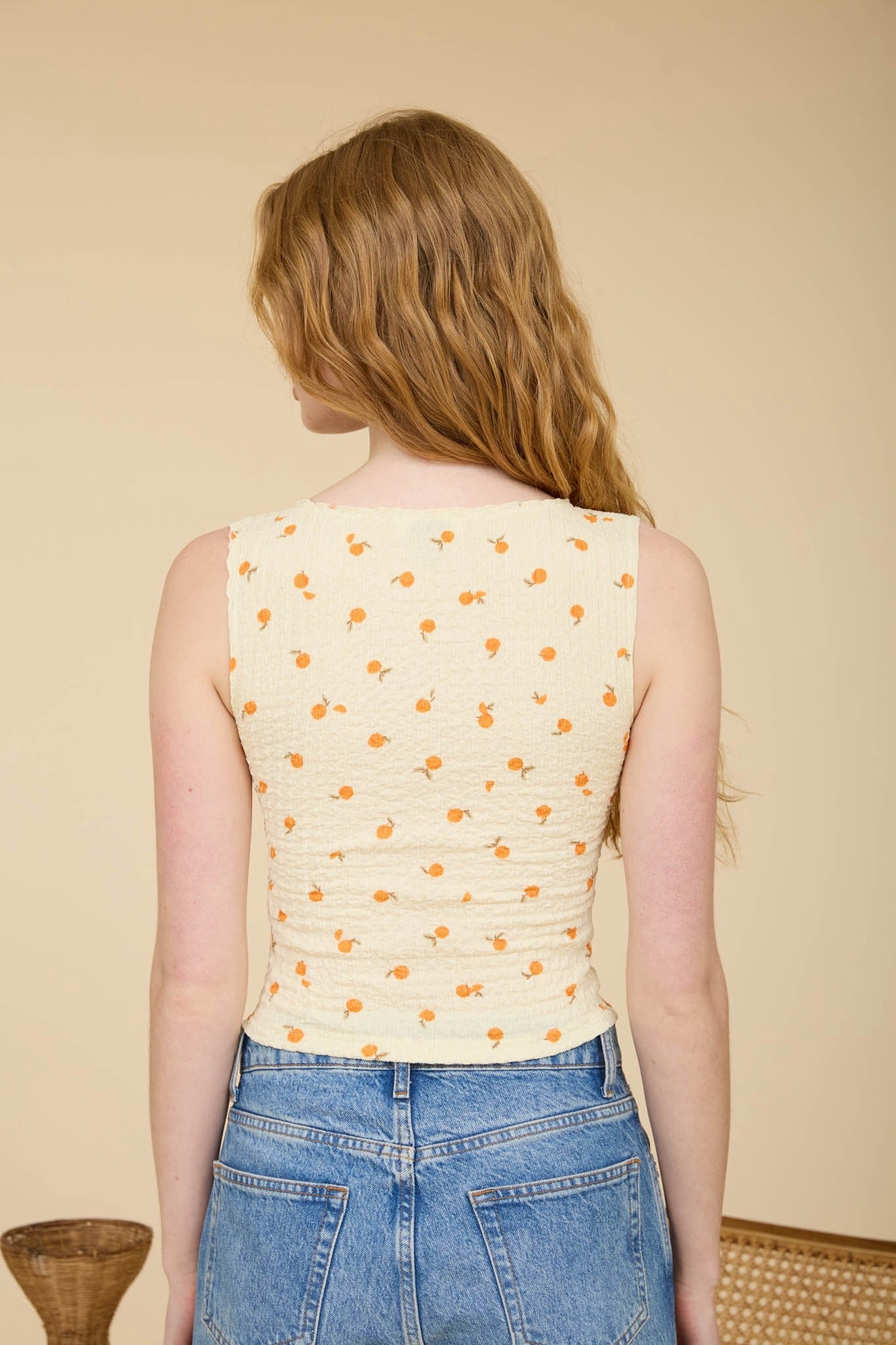 TOP FRUNCE ESTAMPADO