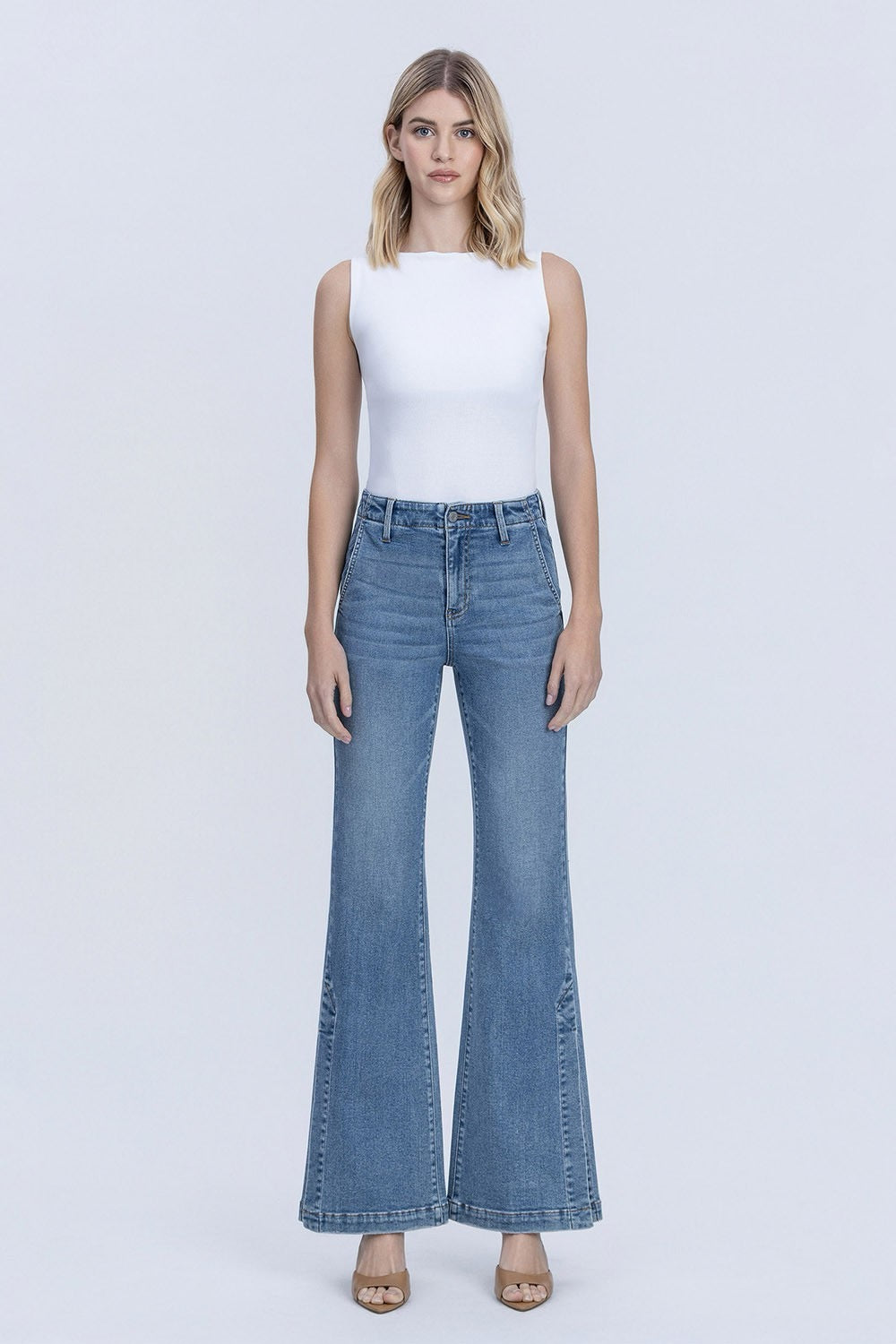 JEANS PIERNA ANCHA 32" MEZCLILLA PREMIUM
