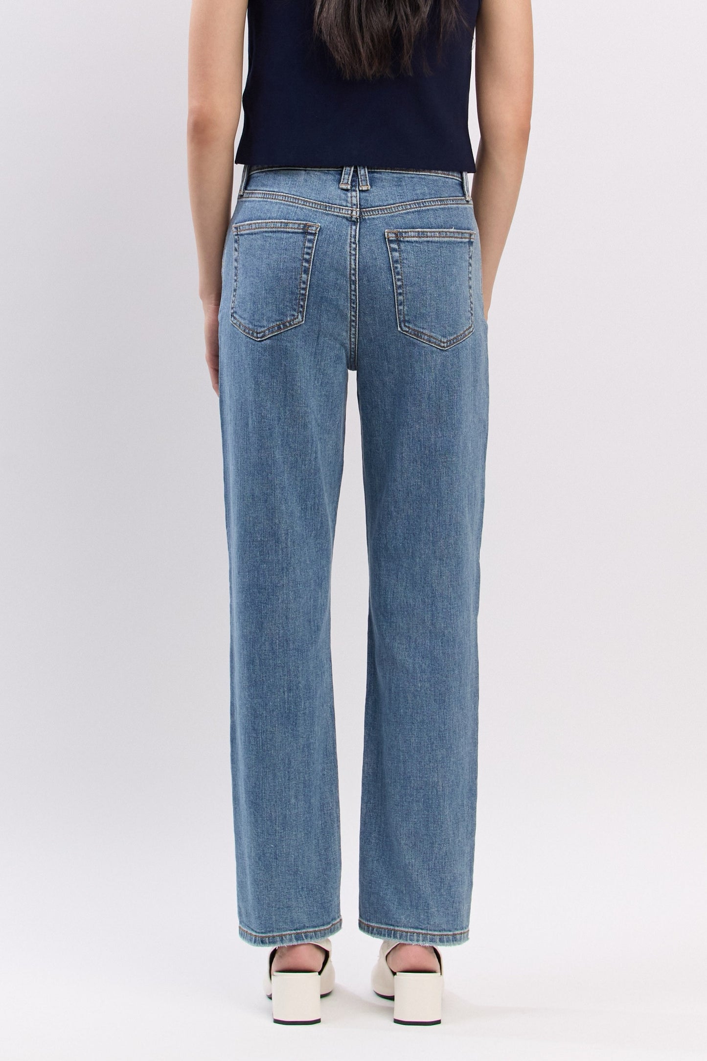 JEANS PIERNA RECTA 28" MEZCLILLA PREMIUM