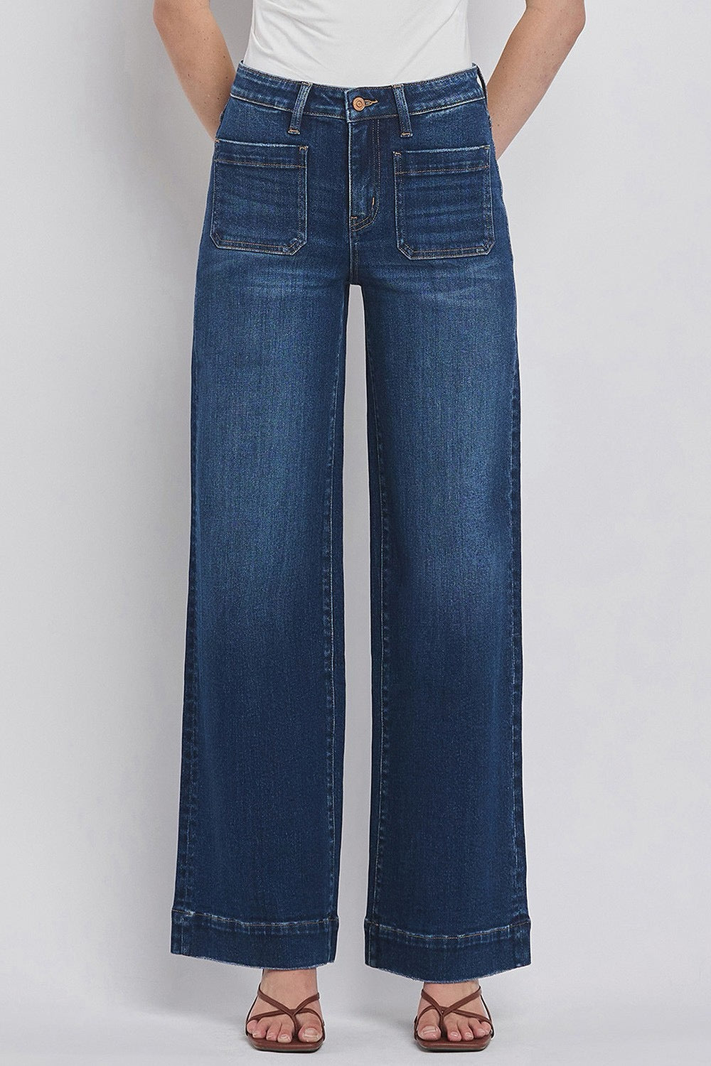 JEANS PIERNA ANCHA TROUSER 32" MEZCLILLA PREMIUM