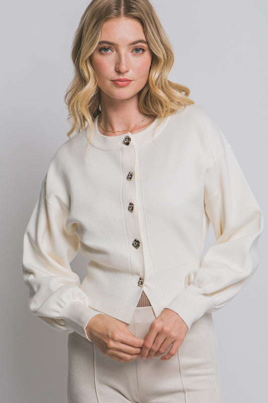 CARDIGAN FIBRA NATURAL