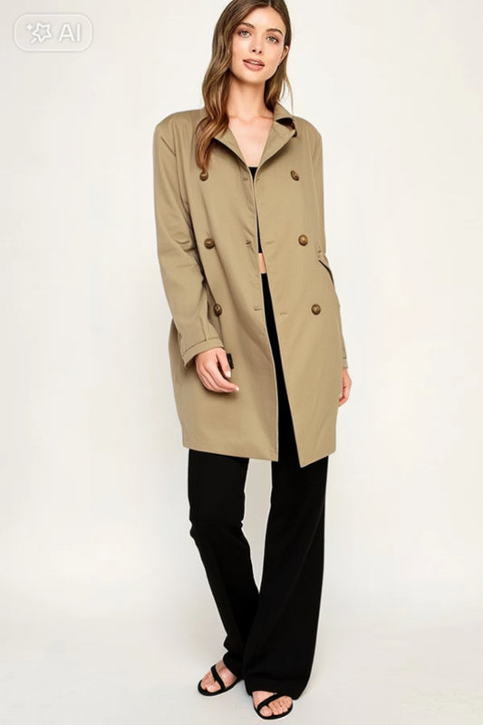 ABRIGO TRENCH FIBRA NATURAL