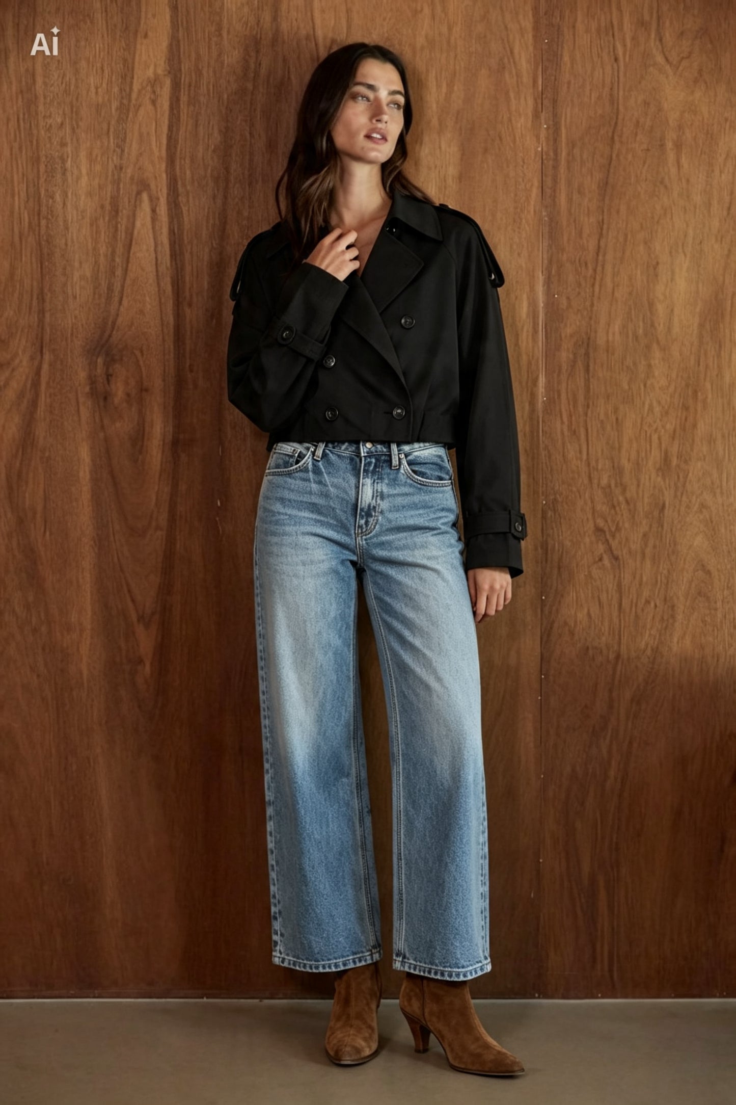 JEANS PIERNA ANCHA 30" MEZCLILLA PREMIUM