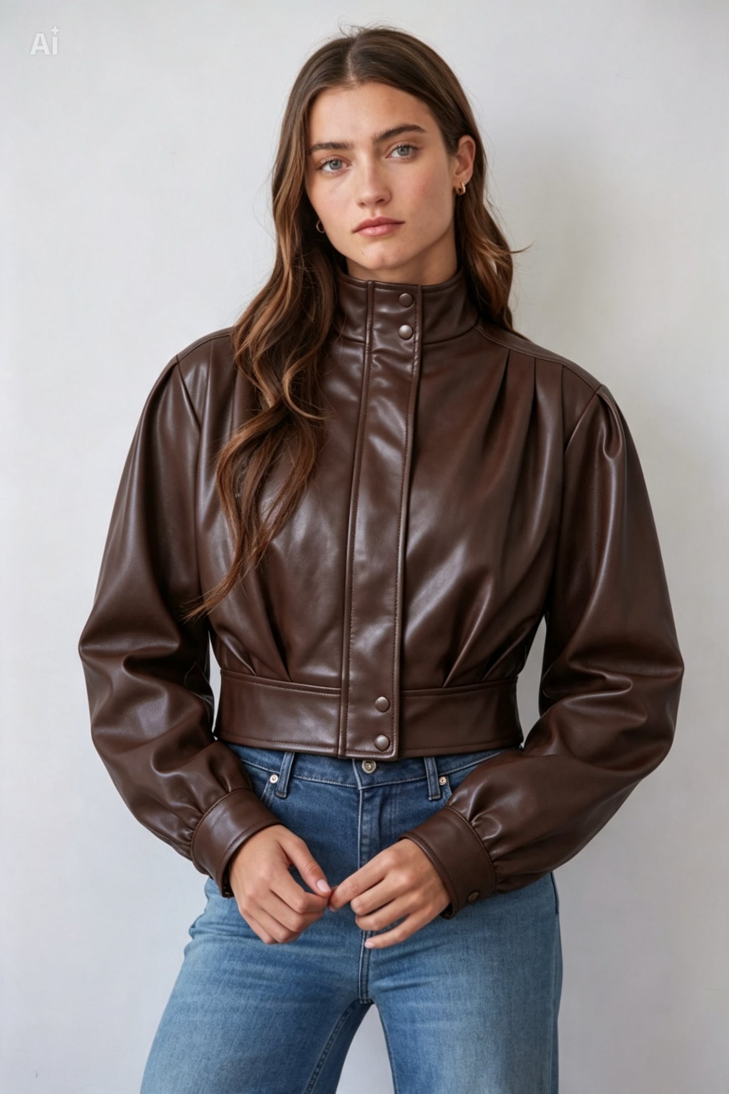 DISPONIBLE 7 DE SEPTIEMBRE CHAMARRA BOMBER EFECTO PIEL