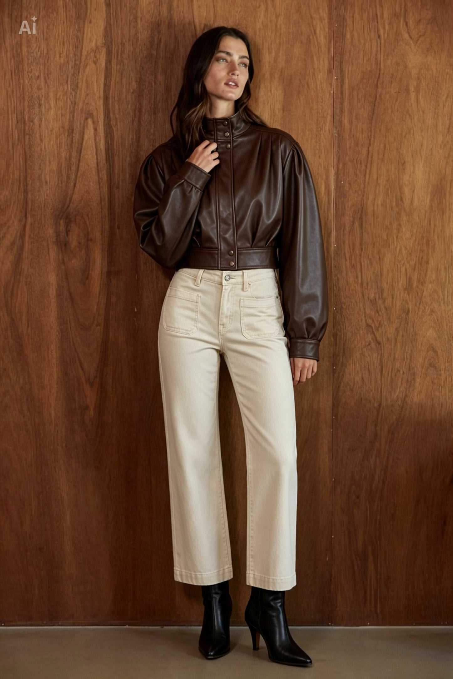 DISPONIBLE 7 DE SEPTIEMBRE CHAMARRA BOMBER EFECTO PIEL