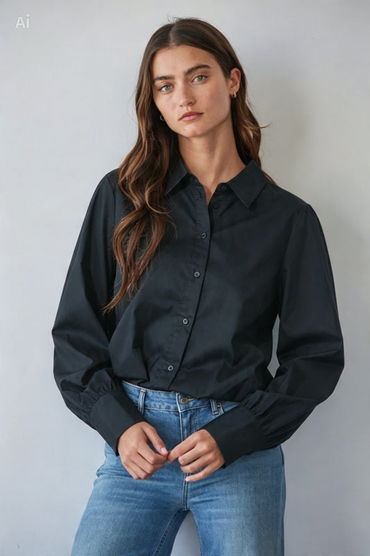 CAMISA CROPPED ALGODÓN