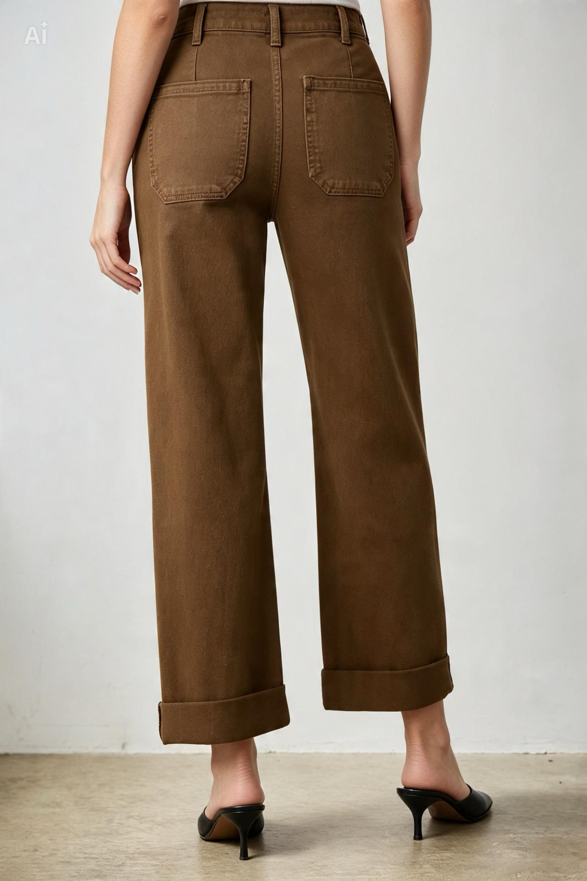 DISPONIBLE 14 DE SEPTIEMBRE JEANS PIERNA ANCHA SLIM 27" MEZCLILLA PREMIUM