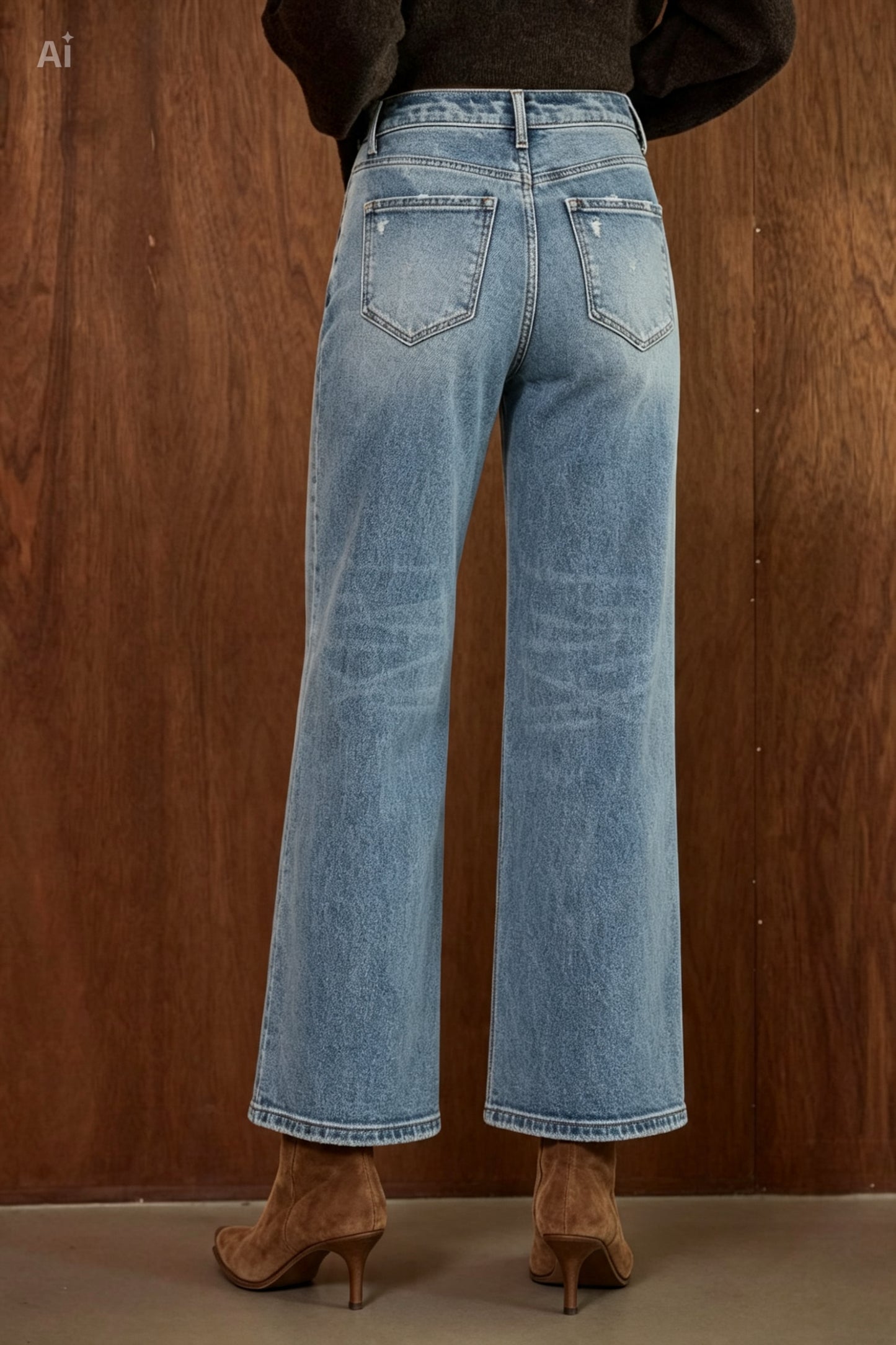 JEANS PIERNA ANCHA 30" MEZCLILLA PREMIUM