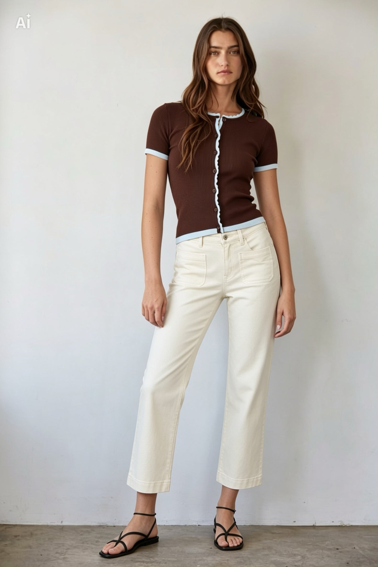 DISPONIBLE 22 DE JULIO CARDIGAN CONTRASTE FIBRA NATURAL