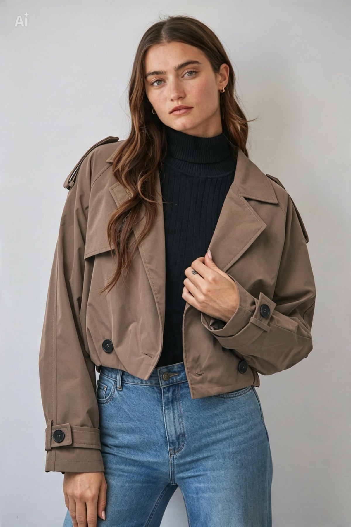 TRENCH COAT CROPPED