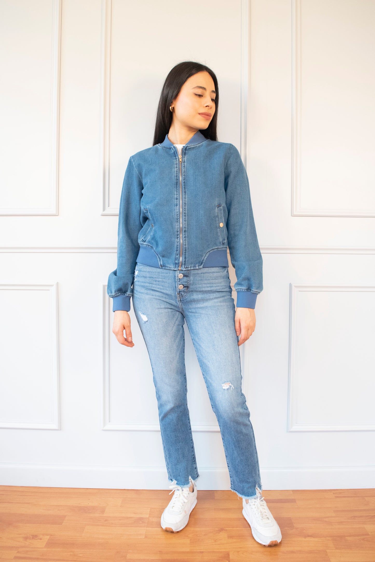 CHAMARRA DENIM BOMBER